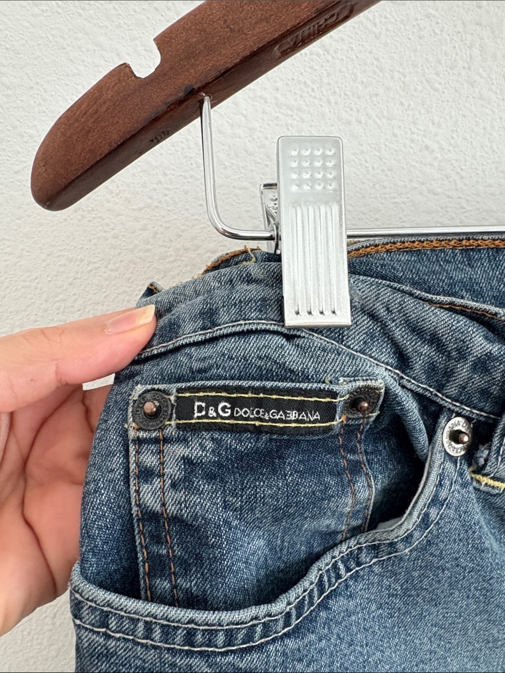 Vintage Dolce & Gabbana boot cut Jeans size 31 y2K - Picture 7 of 12